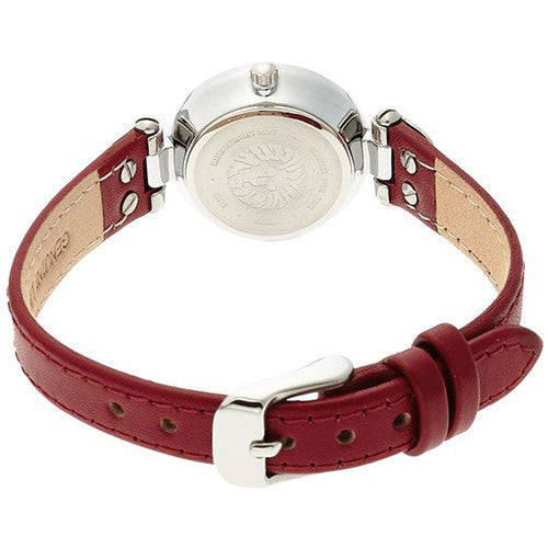 Anne Klein Women's 109443WTRD Silver-Tone White Dial and Red Leather Strap Watch -  - 2